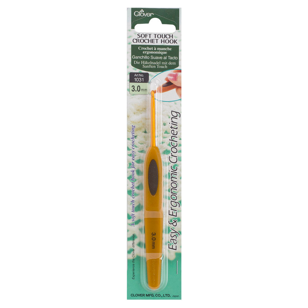 Clover Soft Touch Crochet Hook: 3.00mm, 3mm