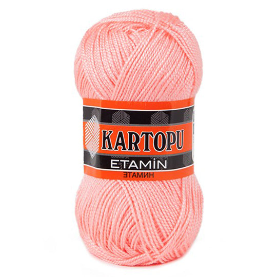 Kartopu Etamin 30g Embroidery Thread, Pinkish Orange - K214