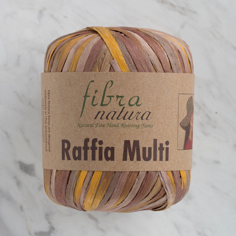 Fibra Natura 35 g Raffia Paper Yarn, Variegated - 117-04