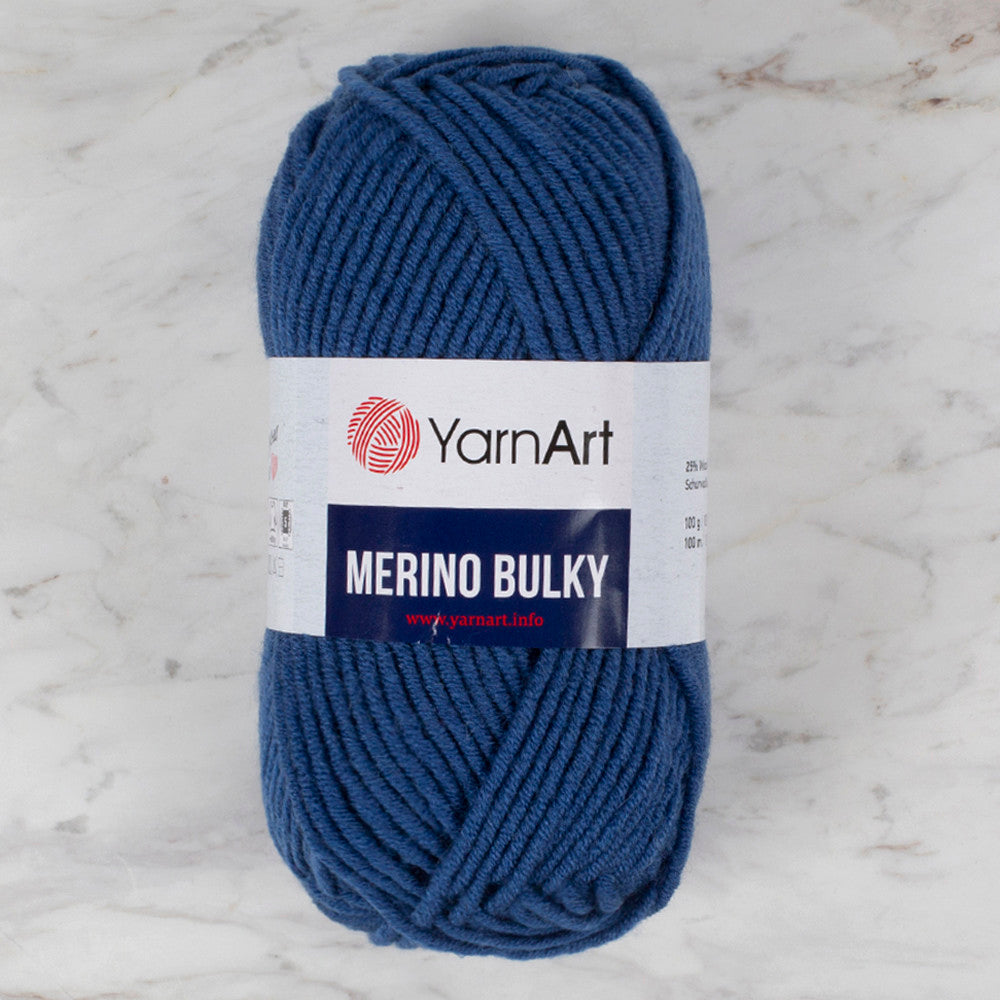 YarnArt Merino Bulky Yarn, Blue - 551