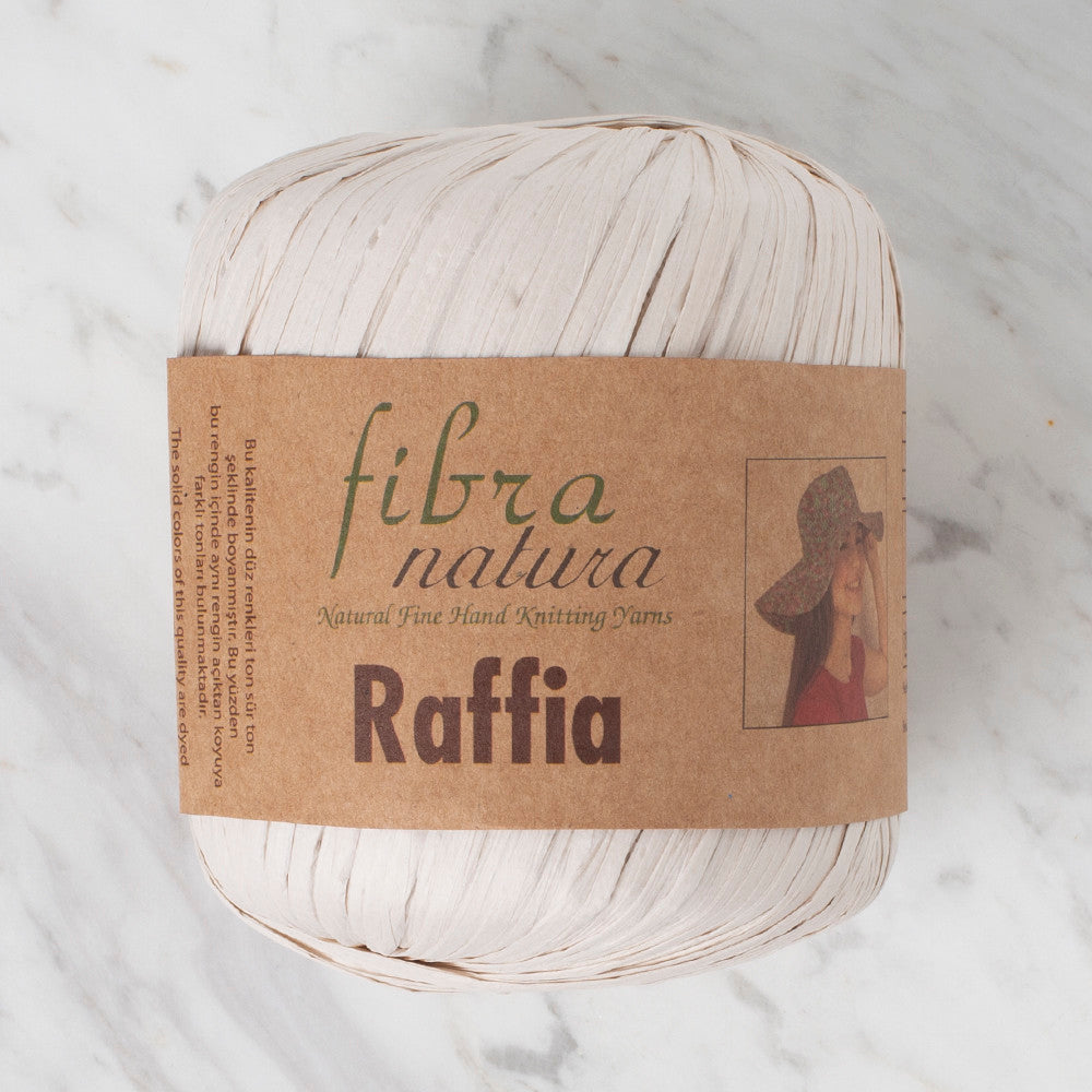 Fibra Natura 40 g Raffia Paper Yarn, Ecru - 116-15