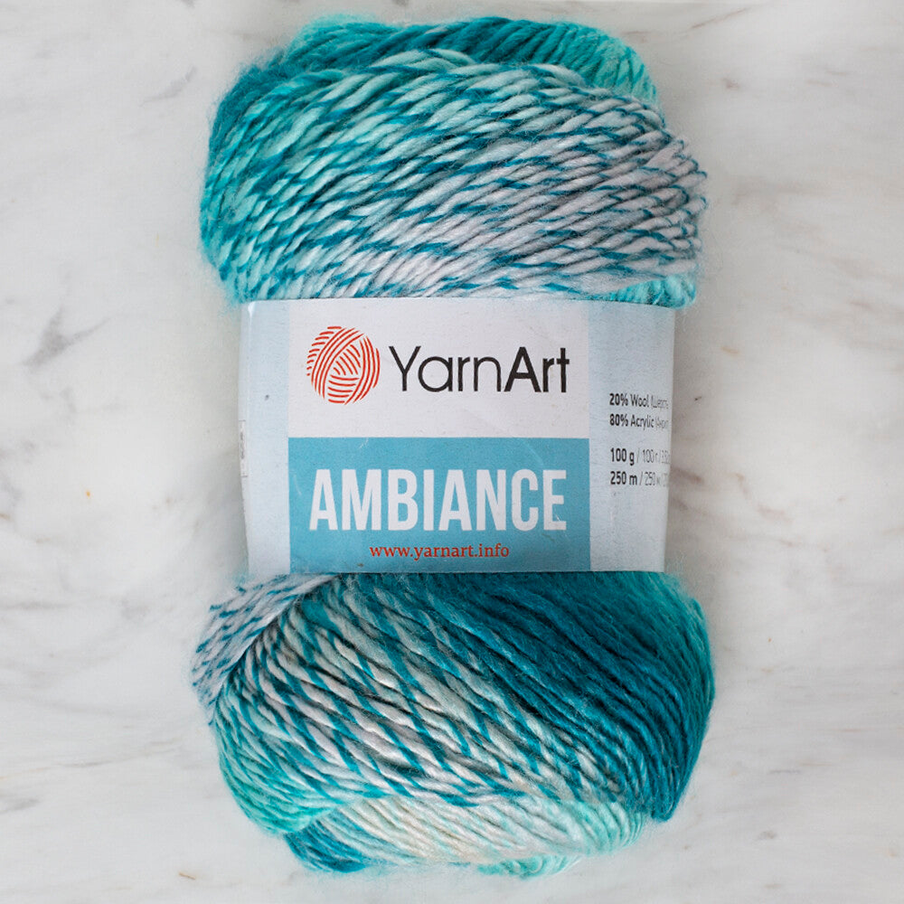 Lot of quality Italian cotton blend yarn. Gedifra yarn, order fuzzy variegated yarn, green yarn, blue yarn, cool yarn, knitting yarn, European