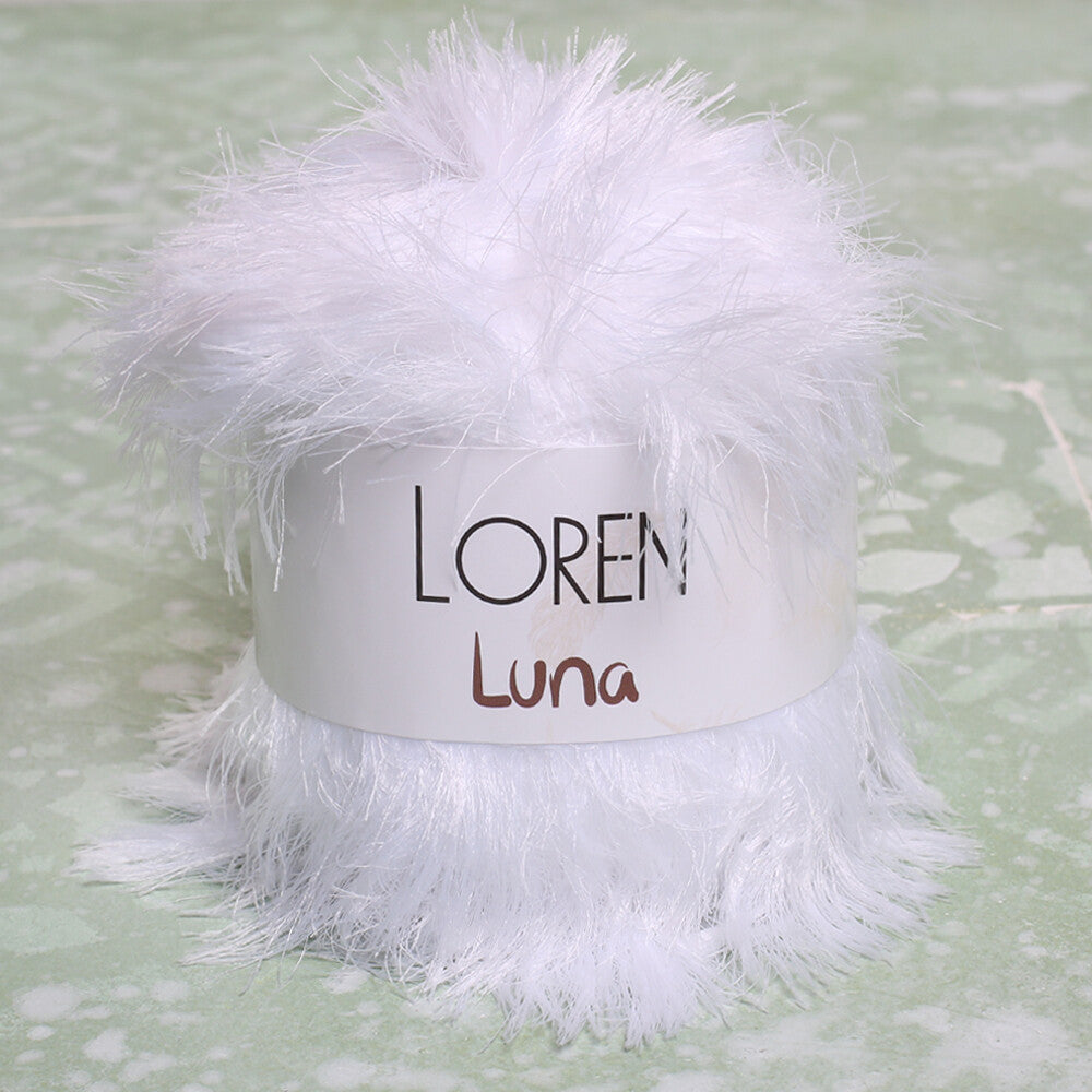 Loren Luna Eyelash Yarn, Brown - R035