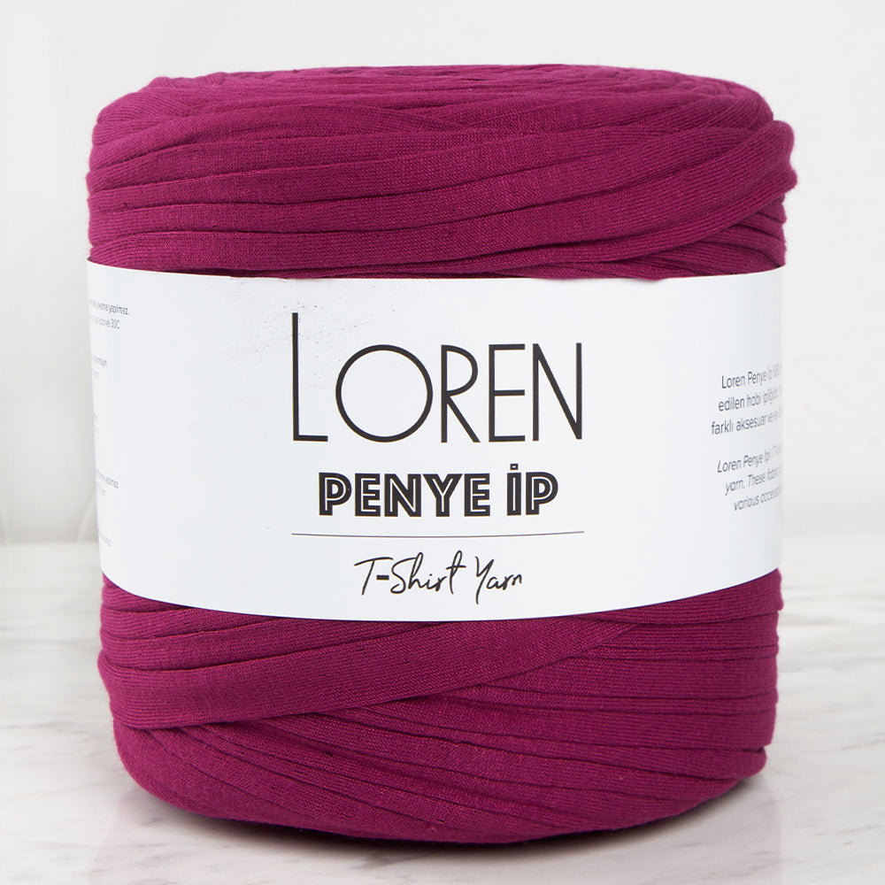 Loren T-Shirt Yarn, Plum - 98