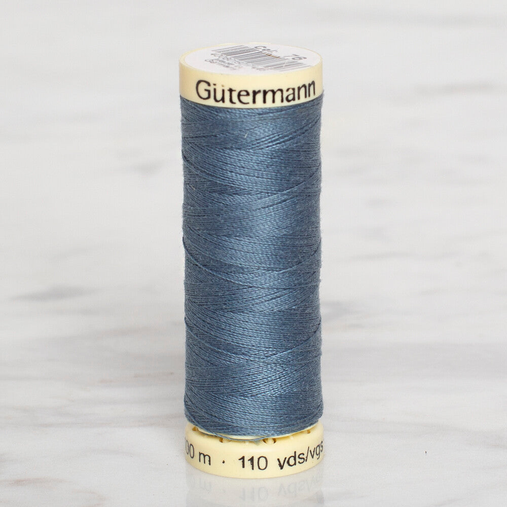 Gütermann Sewing Thread, 100m, Blue  - 76
