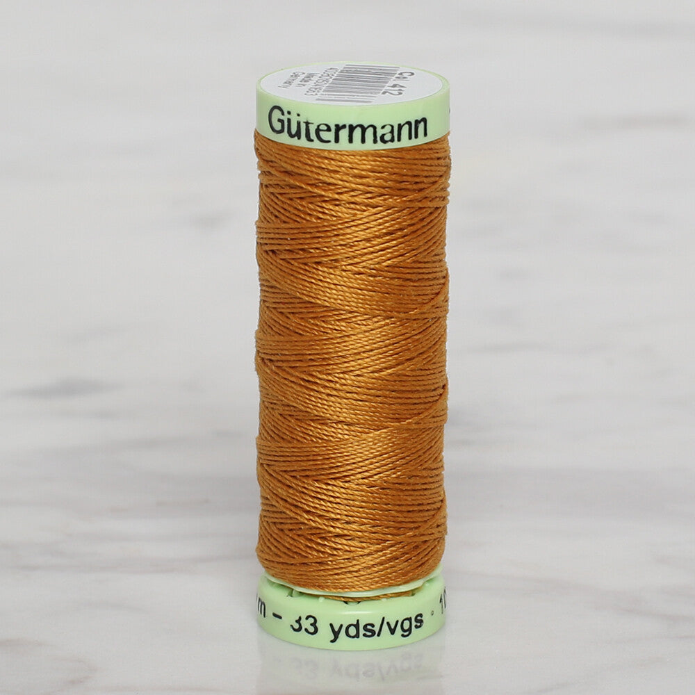 Gütermann Sewing Thread, 30m, Mustard - 412