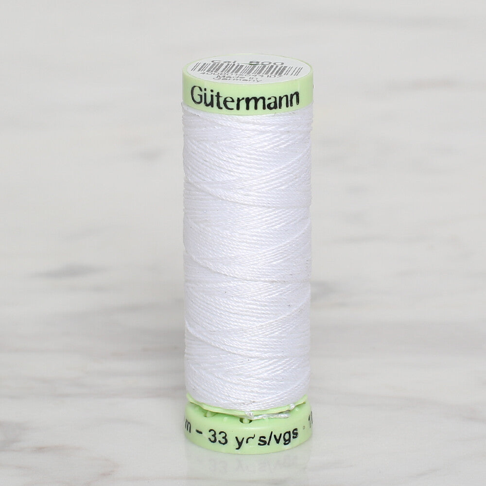 Gütermann Sewing Thread, 30m, White - 800