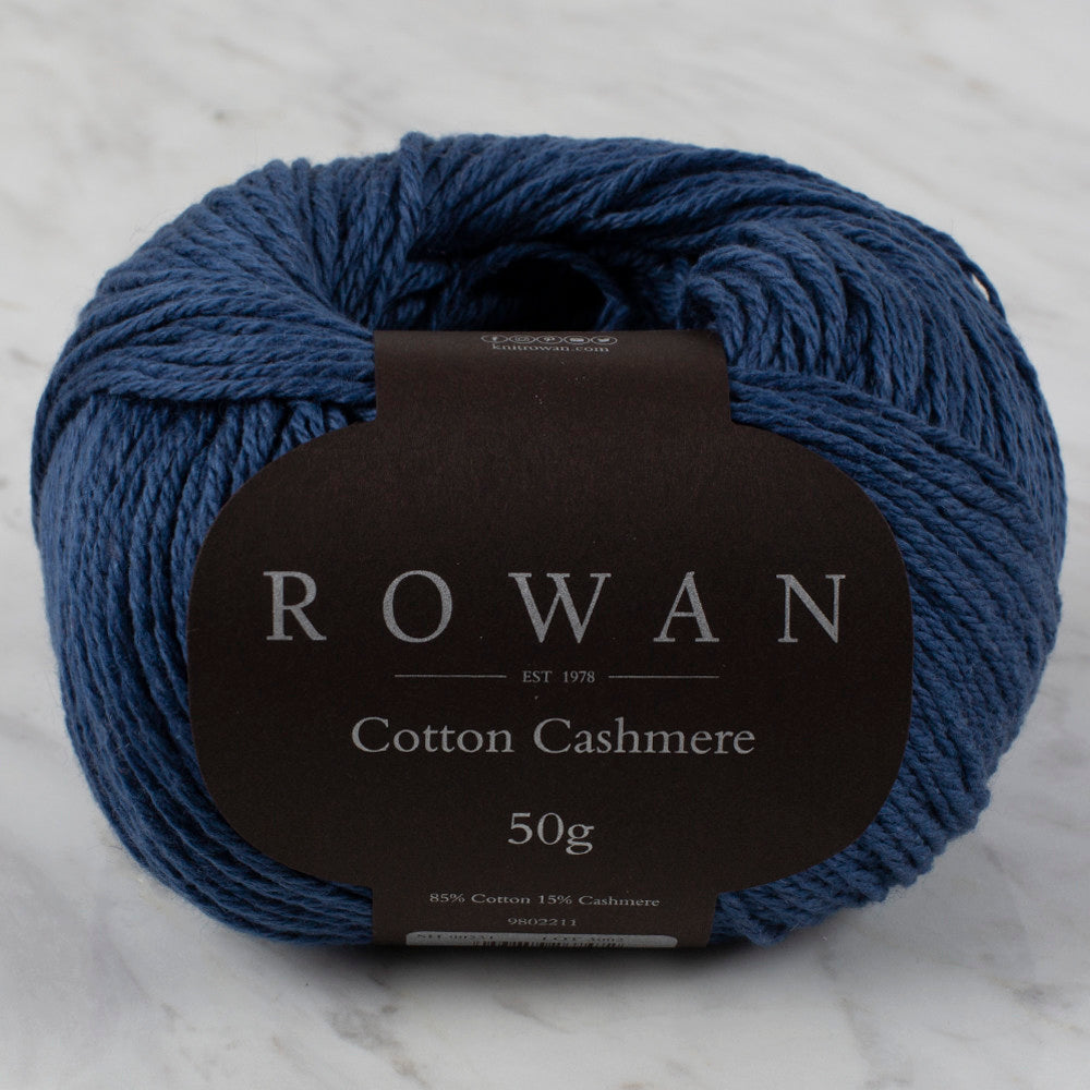 2 Skeins Rowan Cotton Cashmere Yarn - Indigo- Made in Italy #0231 Lot  885976