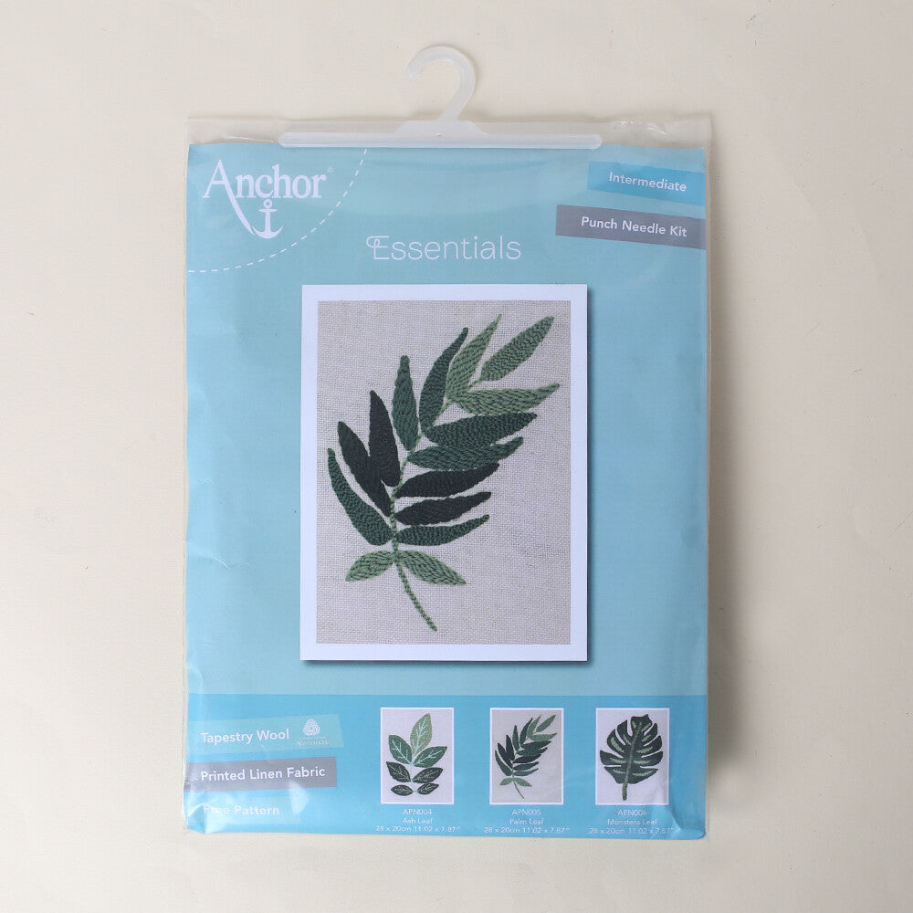 Anchor 20cm Punch Needle Palm Leaf Kit  - APN005