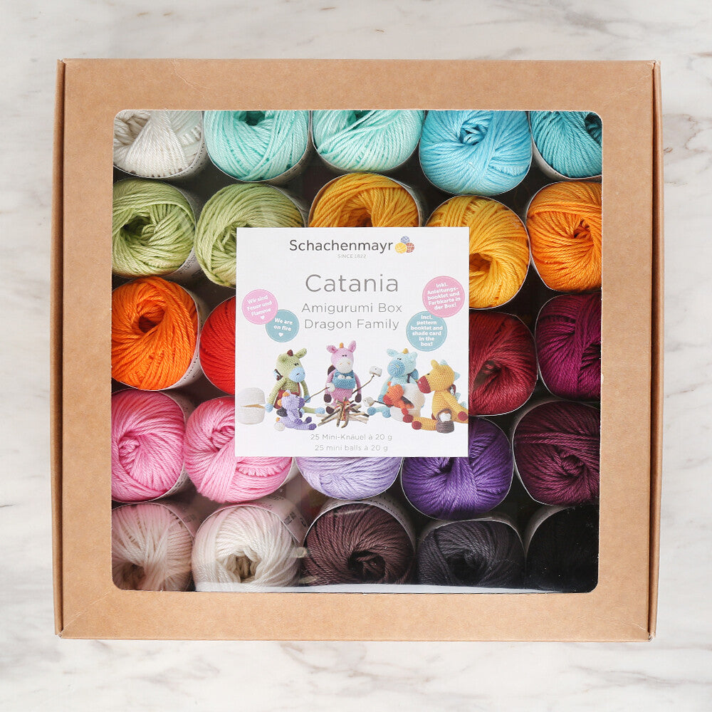 Schachenmayr Catania Amigurumi Set Dragon Family 9891210-BOX15