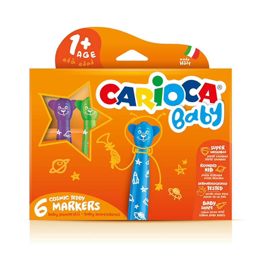 Marcadores Baby Teddy Marker X 6 Carioca