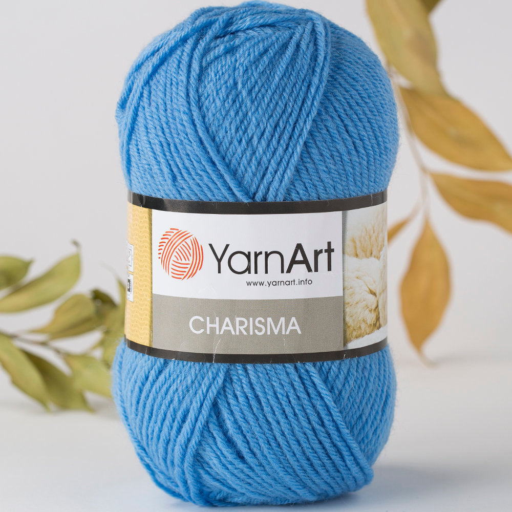 YarnArt Charisma Yarn, Blue 3037