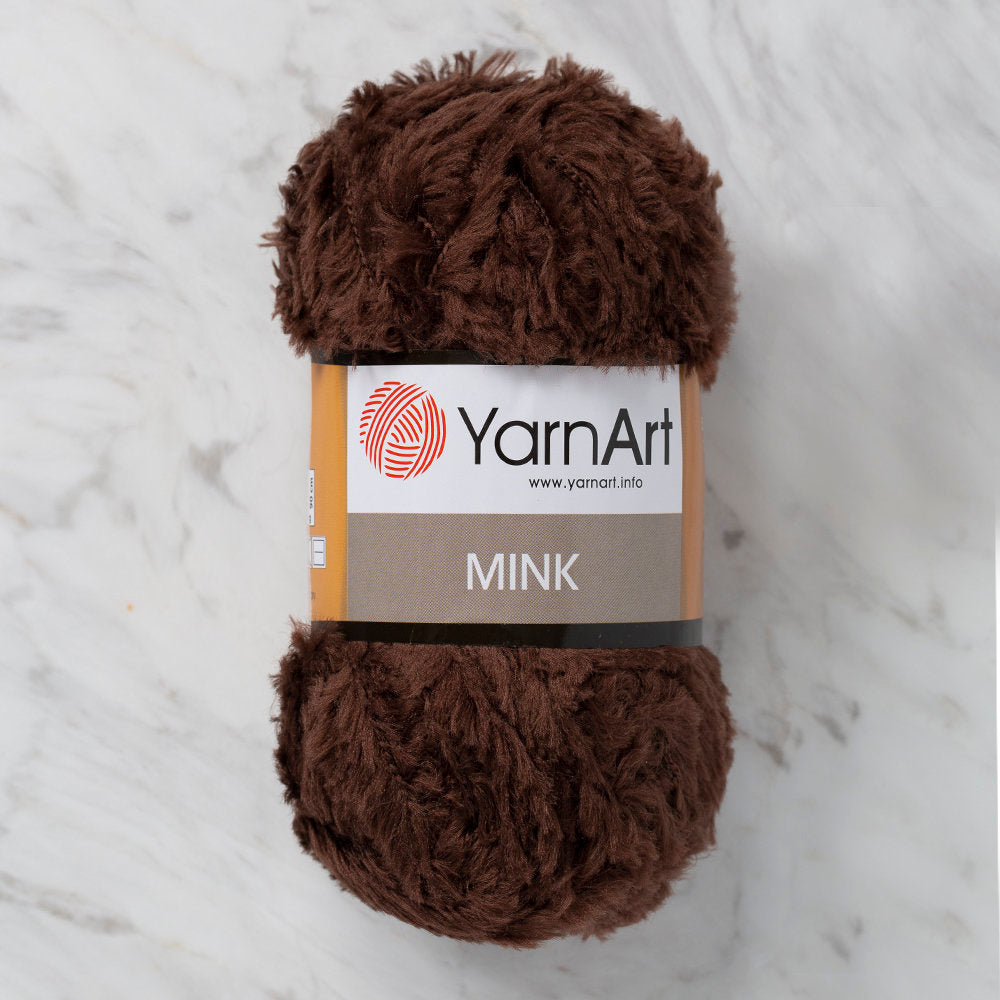 Yarnart Mink Fur Yarn, Soft Fur Yarn Chunky Fluffy Faux Fur Yarn Fuzzy Fur  Yarn Eyelash Yarn for Crochet Knit Clothes Knitting 50gr (Yarnart Mink 333)