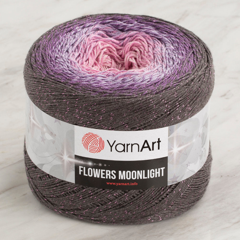 YarnArt Flowers Moonlight Cotton Lurex (Glitter) Gradient Yarn - 3276