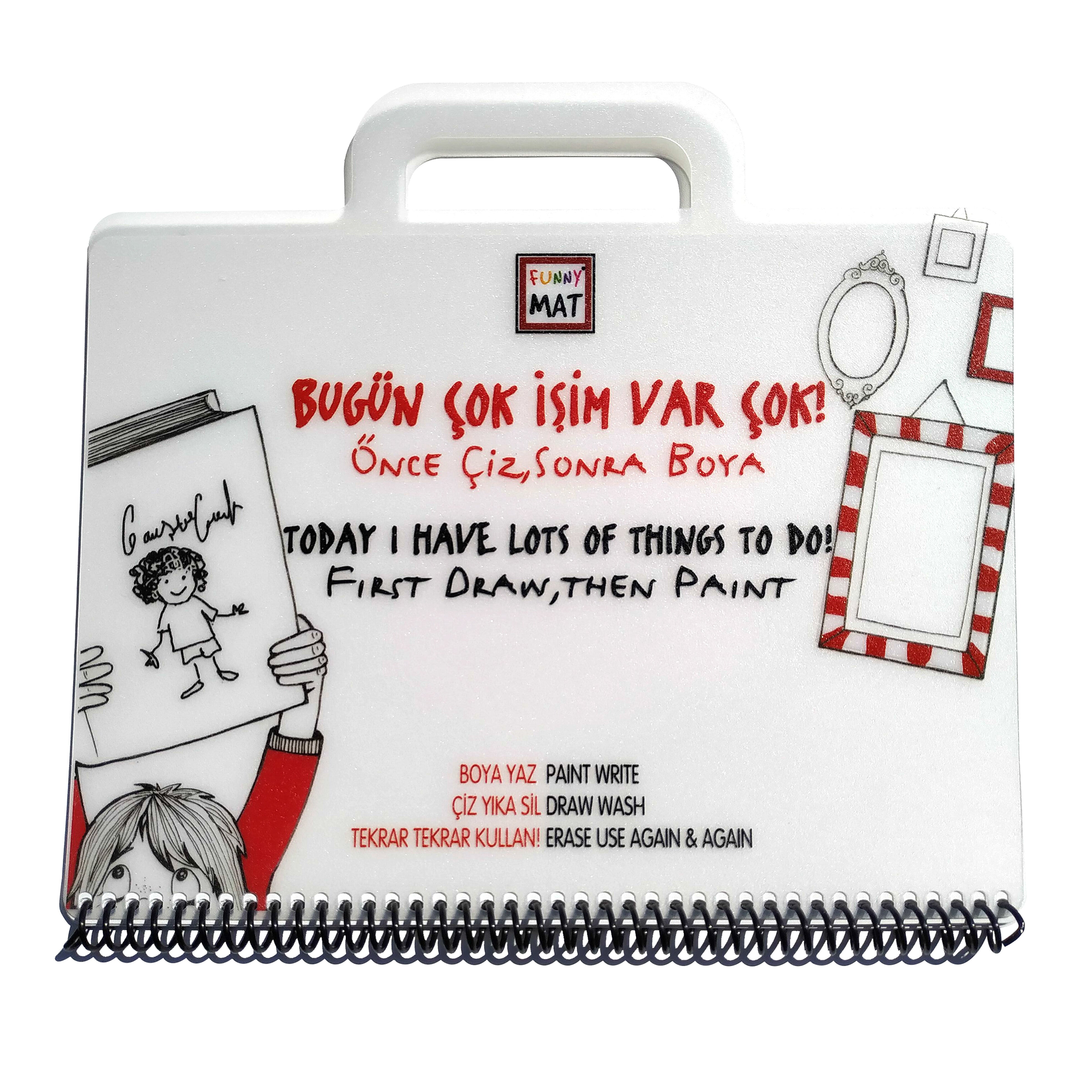 Akademi Çocuk Funny Mat - Mini Set - Today I Have Lots of Things to Do