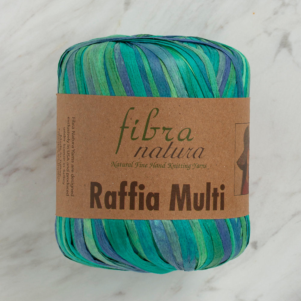 Fibra Natura 35 g Raffia Paper Yarn, Variegated - 117-05
