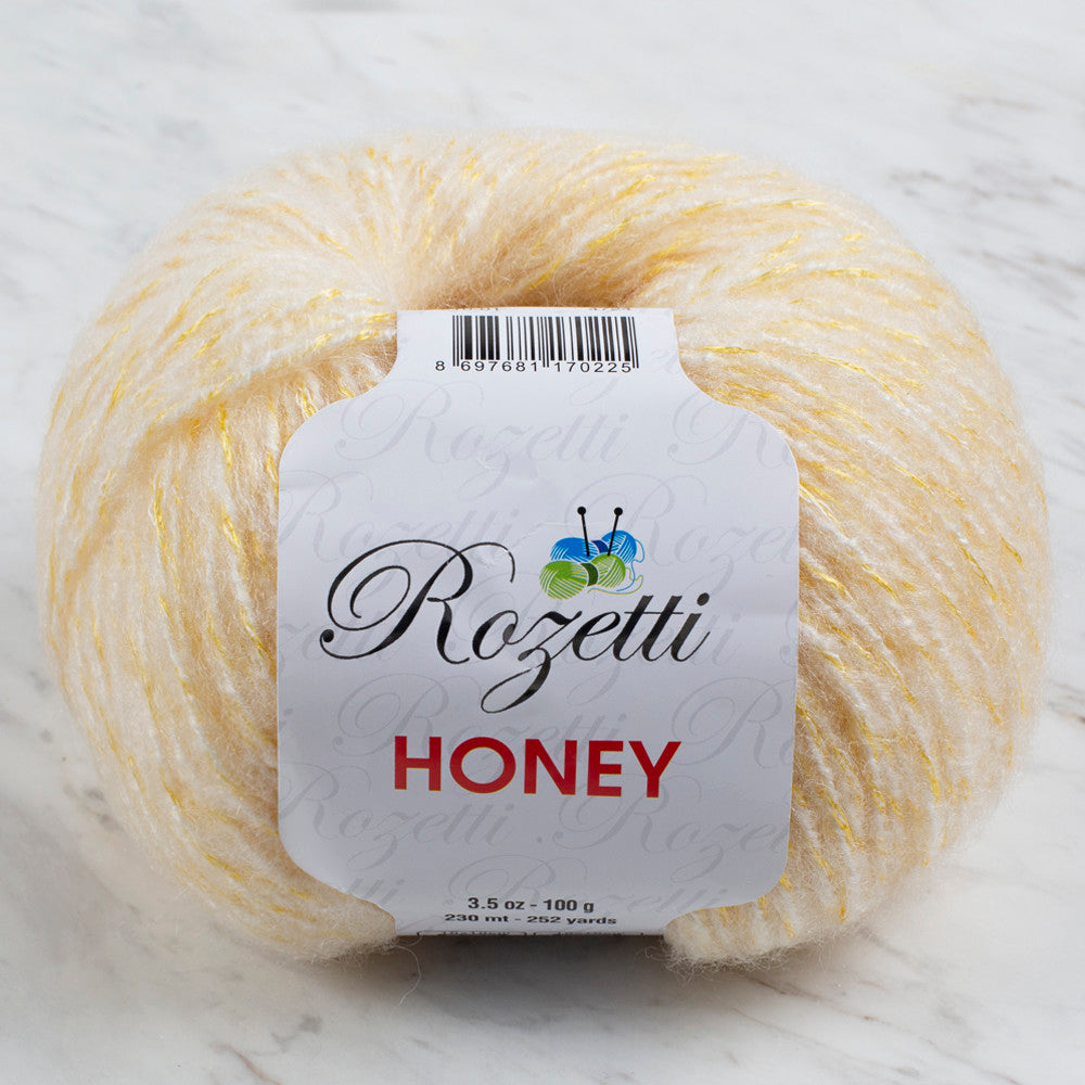 Rozetti Honey Yarn, Sparkly Cream - 210-01
