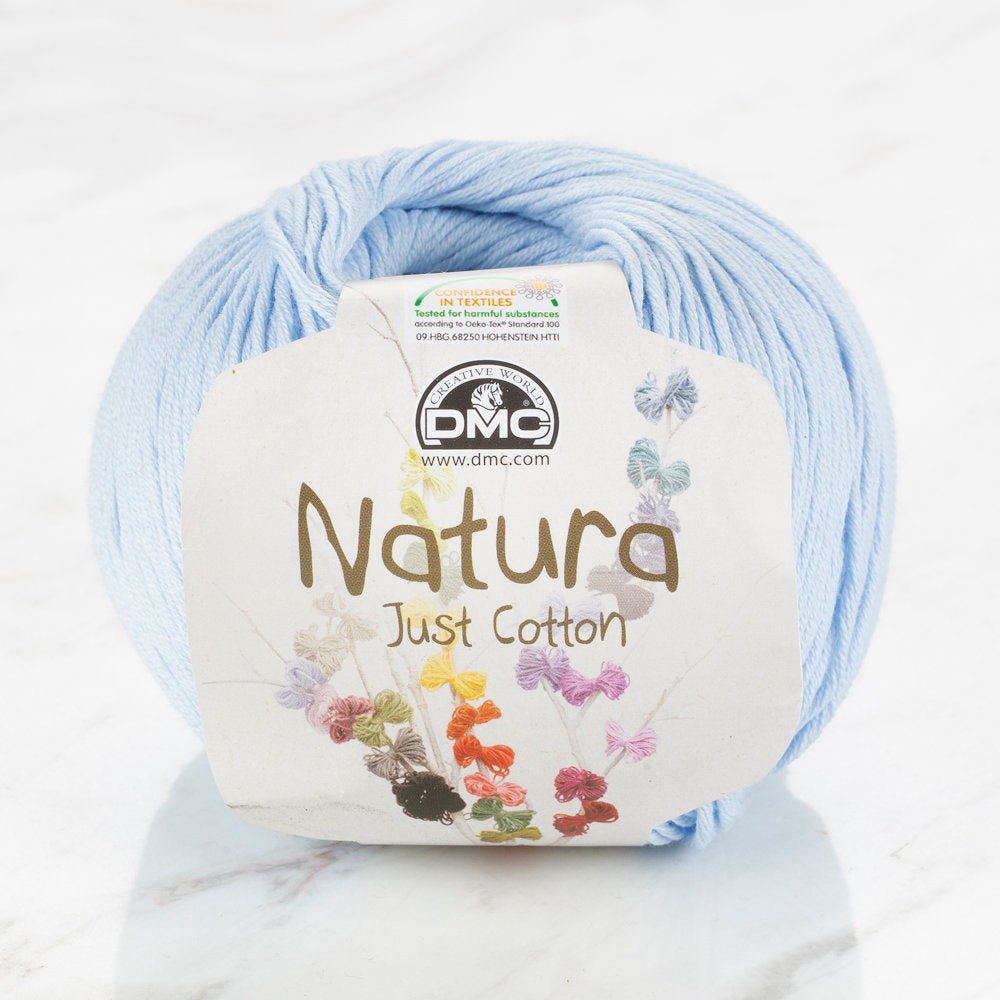 DMC Natura Just Cotton Knitting Yarn, Blue - N05