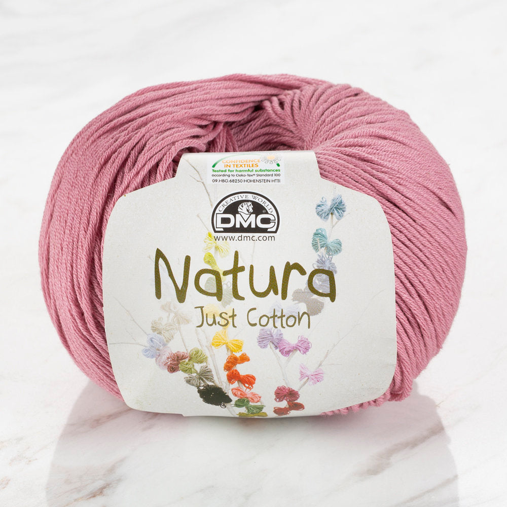 DMC Natura Just Cotton Knitting Yarn, Dusty Rose - N07