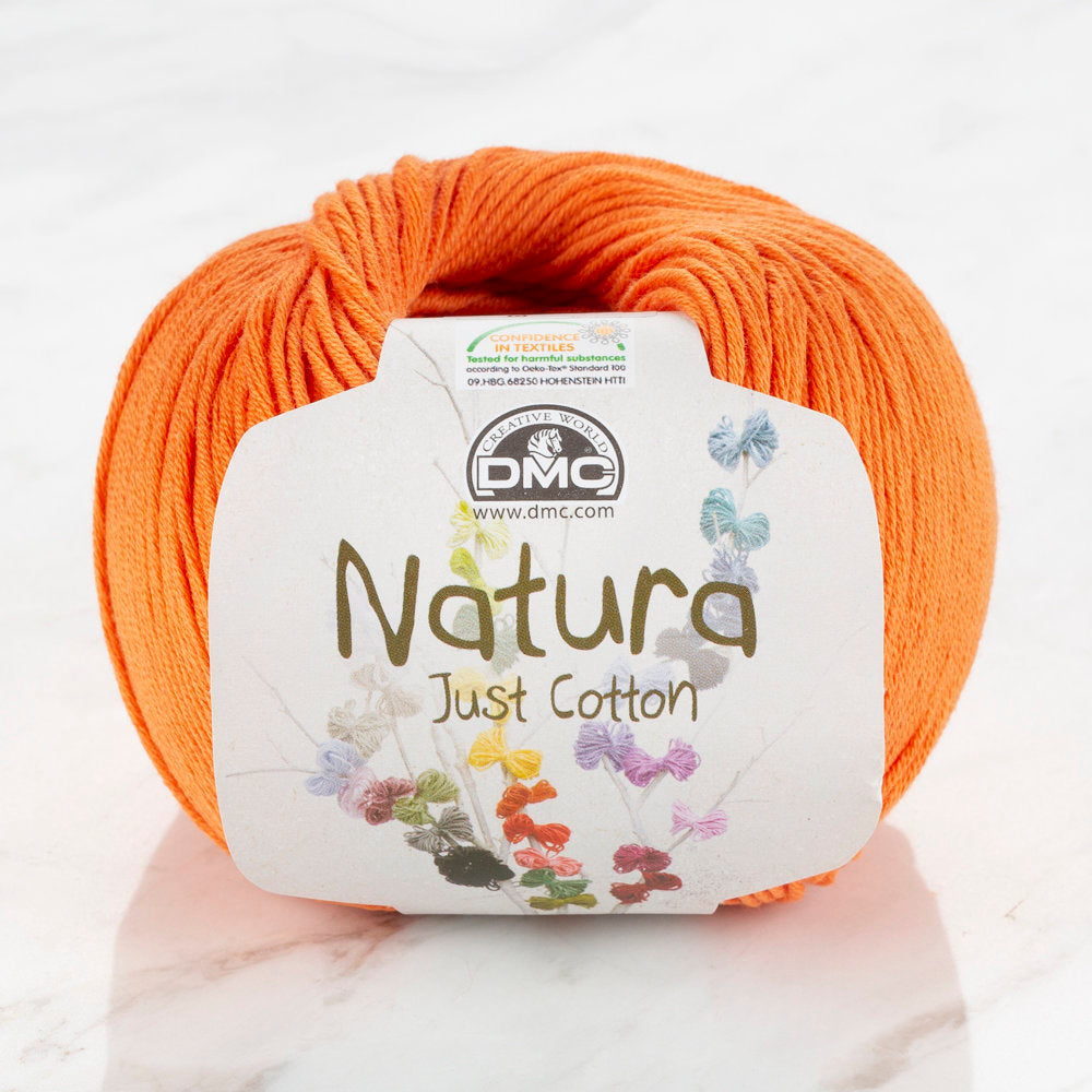 DMC Natura Just Cotton Knitting Yarn, Orange - N47