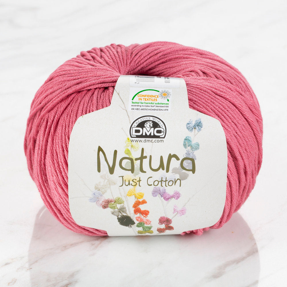 DMC Natura Just Cotton Knitting Yarn, Pink - N52