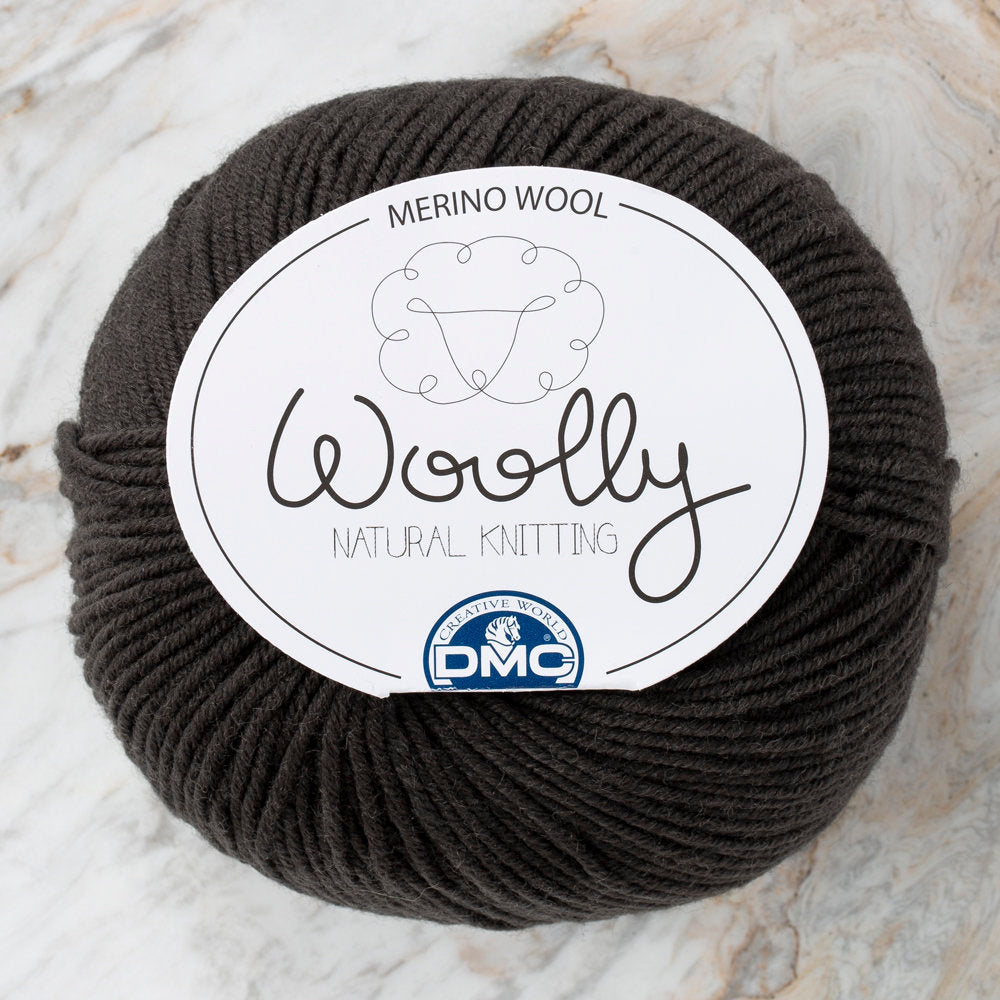 DMC Woolly Merino Baby Yarn, Grey - 123