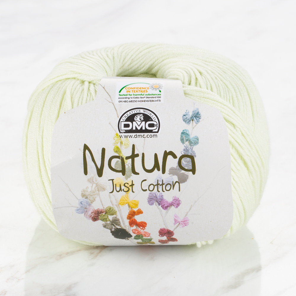 DMC Natura Just Cotton Knitting Yarn, Light Green - N79