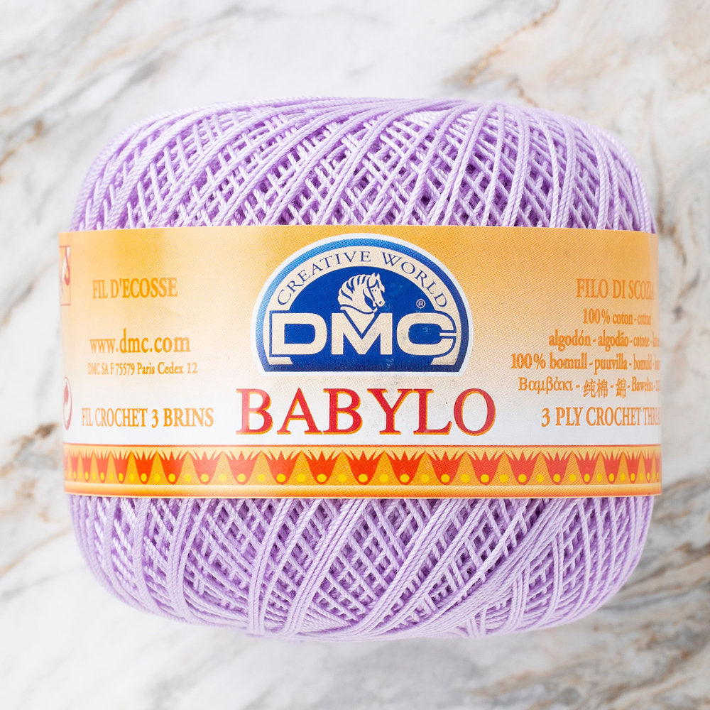 DMC Babylo 50gr Cotton Crochet Thread No:10, Lilac - 211