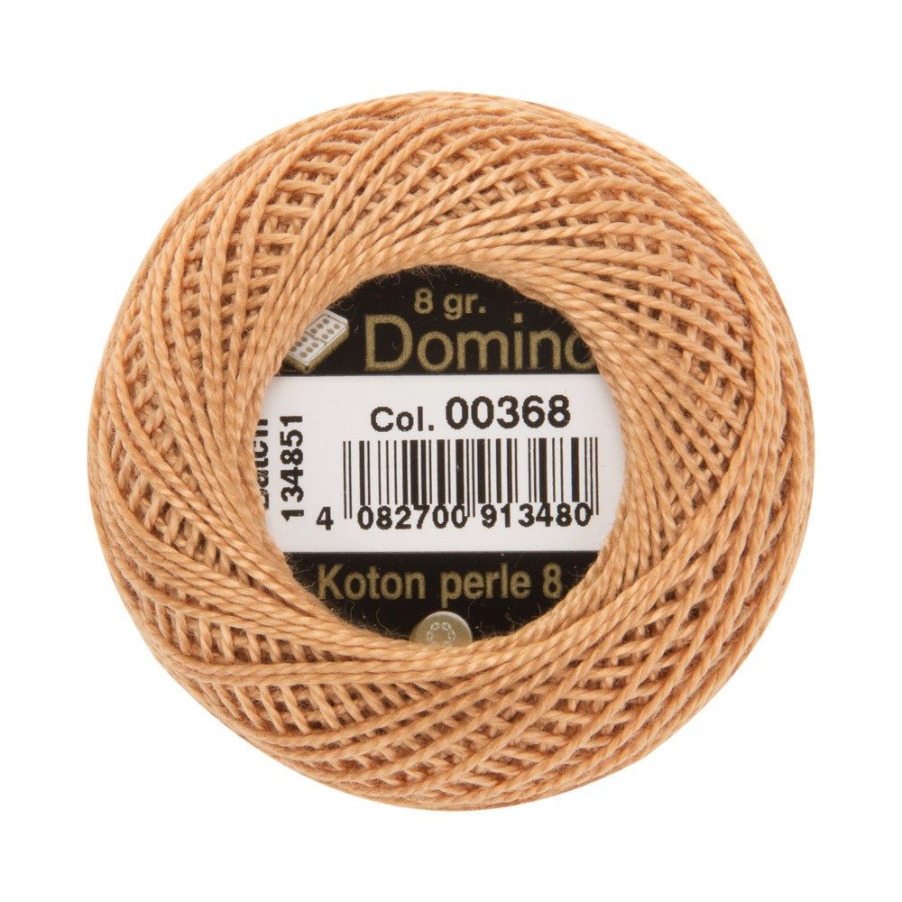 Domino Cotton Perle Size 8 Embroidery Thread (8 g), Beige - 4598008-00368
