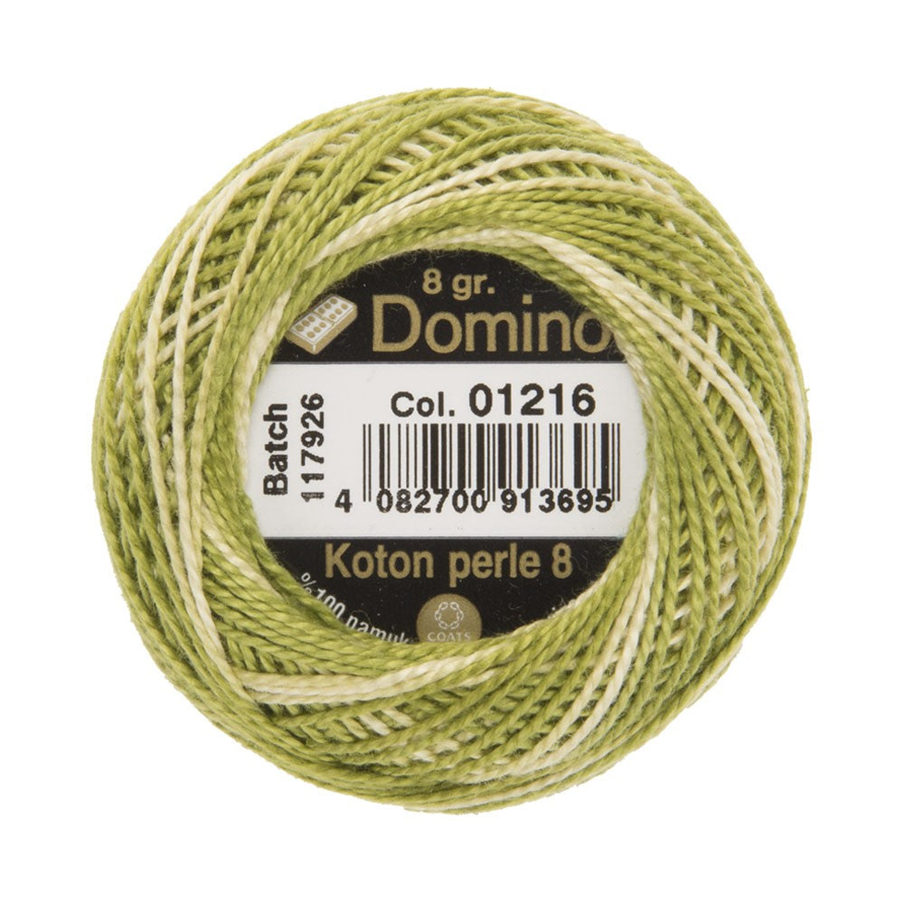 Domino Cotton Perle Size 8 Embroidery Thread (8 g), Variegated - 4598008-01216