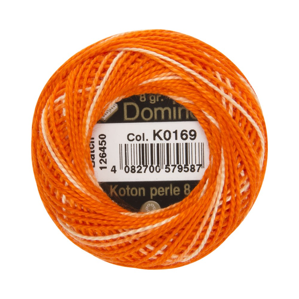 Domino Cotton Perle Size 8 Embroidery Thread (8 g), Variegated - 4598008-K0169