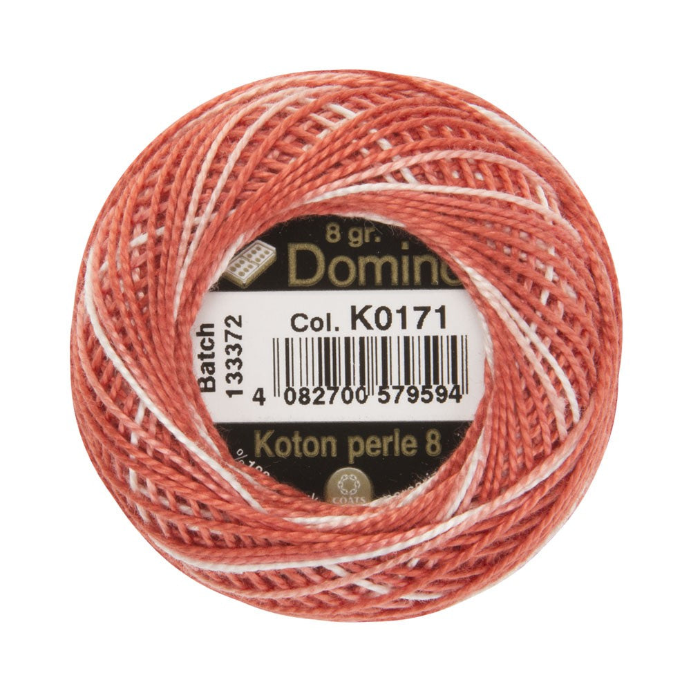 Domino Cotton Perle Size 8 Embroidery Thread (8 g), Variegated - 4598008-K0171