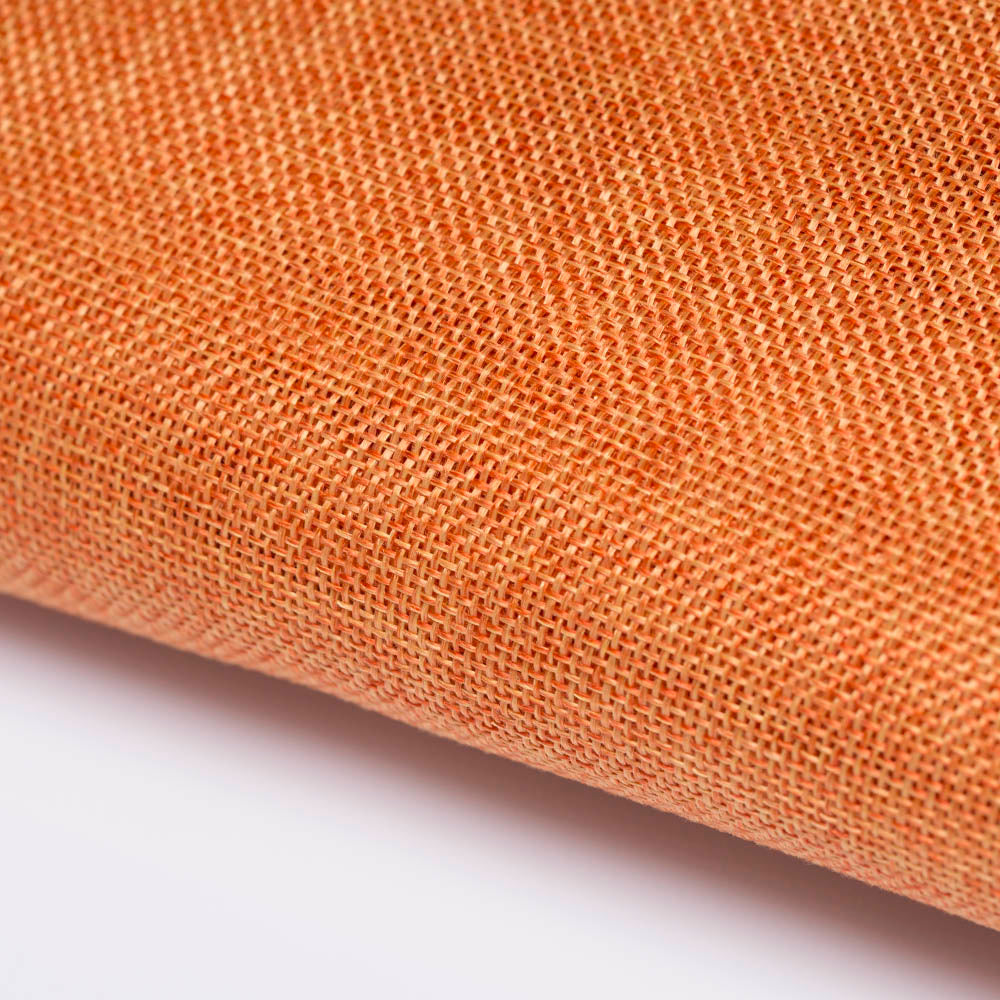 La Mia 100 cm x 1 m Jute Fabric, Orange - J08