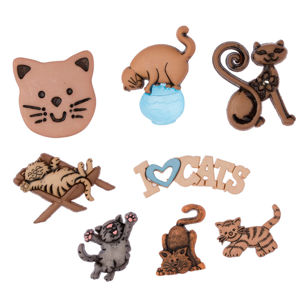 Dress It Up Creative Button Assortment, Feline Fancy - 371