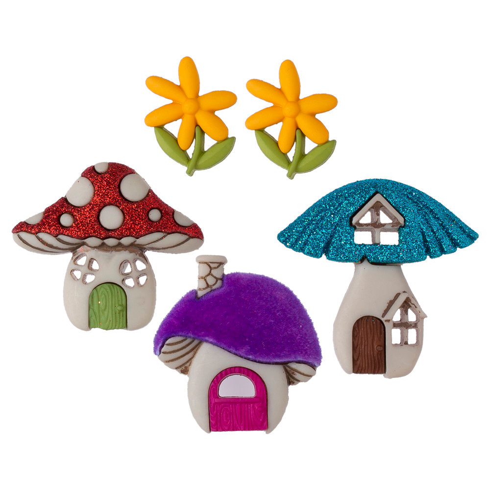 Dress It Up Creative Button Assortment, Shroom With A View - 9002