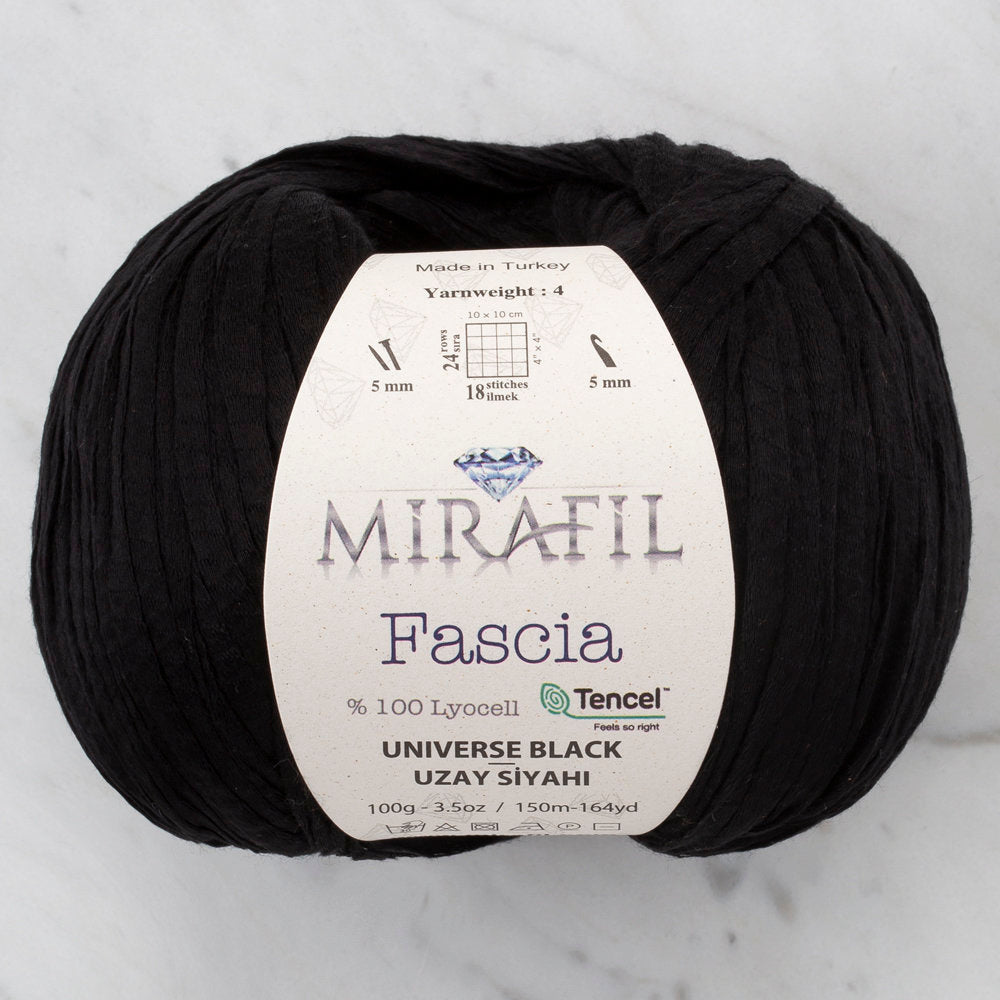 Mirafil Fascia Yarn, Universe Black - 04
