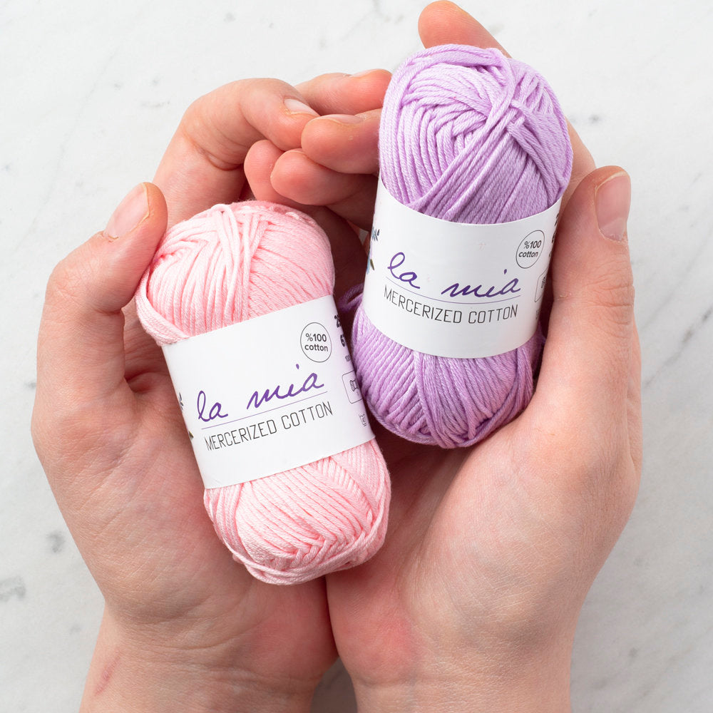 La Mia Mini Mercerized Cotton 20 Skeins Yarn, Assorted colors