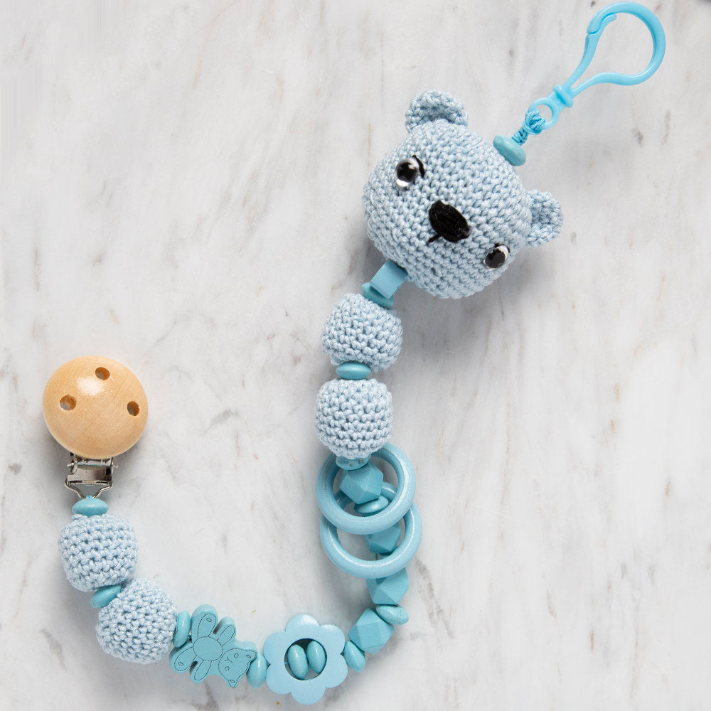 Loren Cloud Shaped Wooden Pacifier Clip