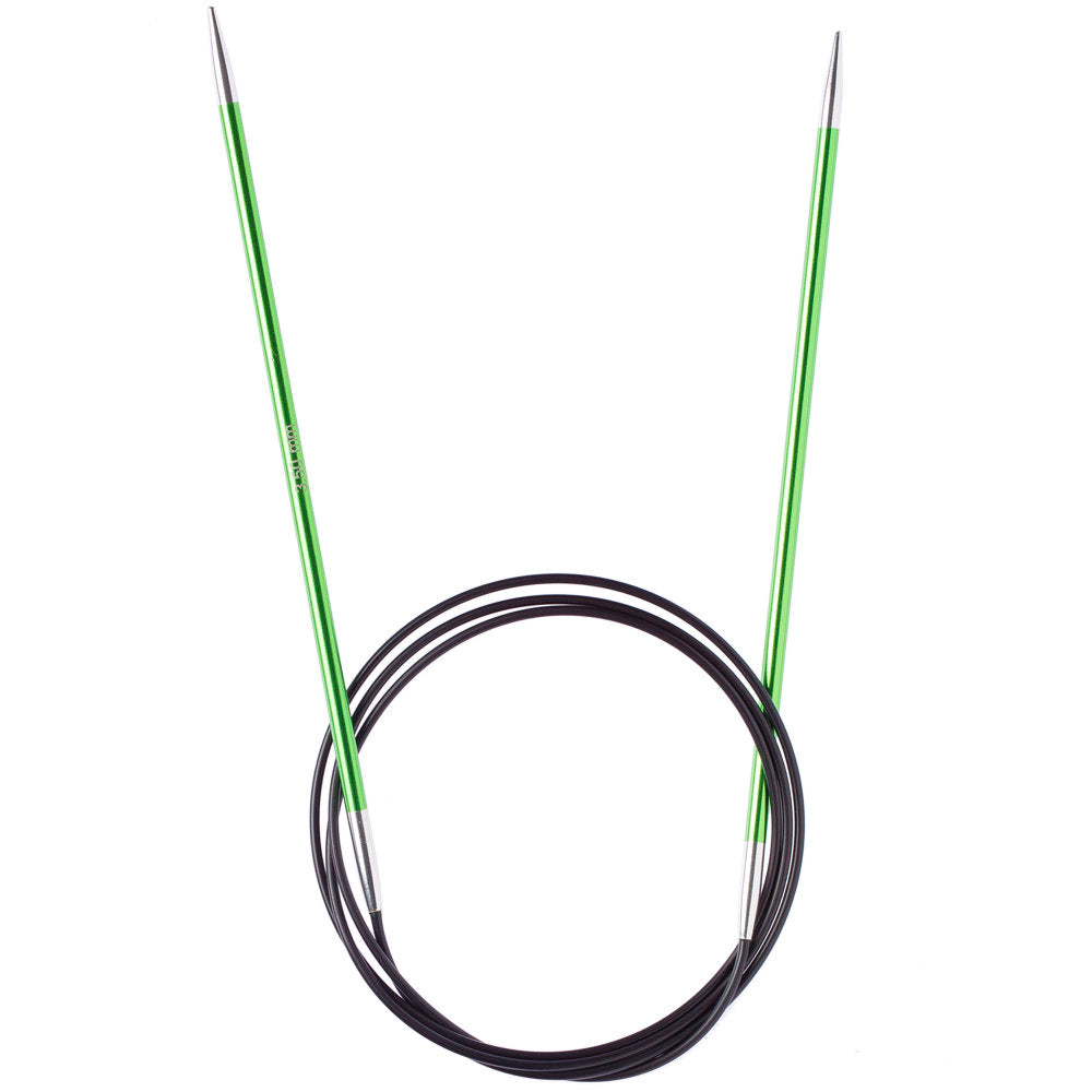 Knitpro Zing 3.5 Mm 100 Cm Metal Circular Needles, Chrysolite - 47157