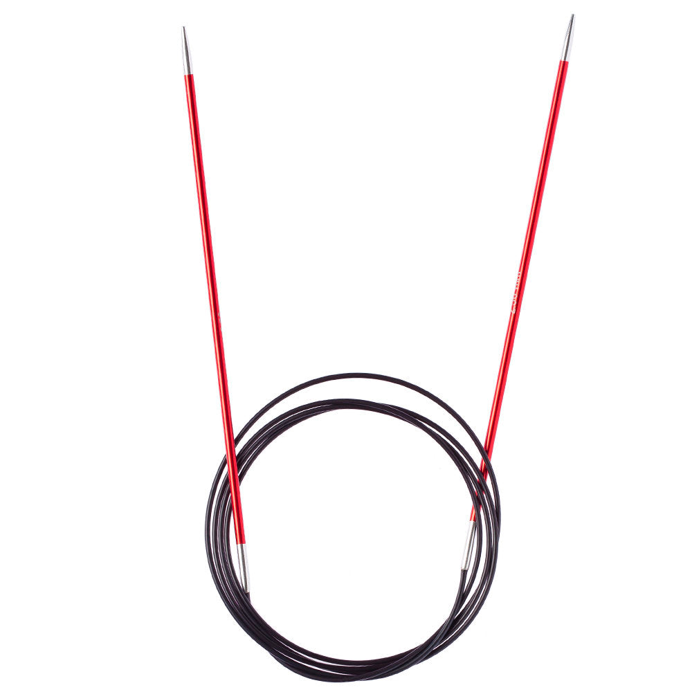 KnitPro Zing 2.5 Mm 120 Cm Metal Circular Needles, Garnet - 47183