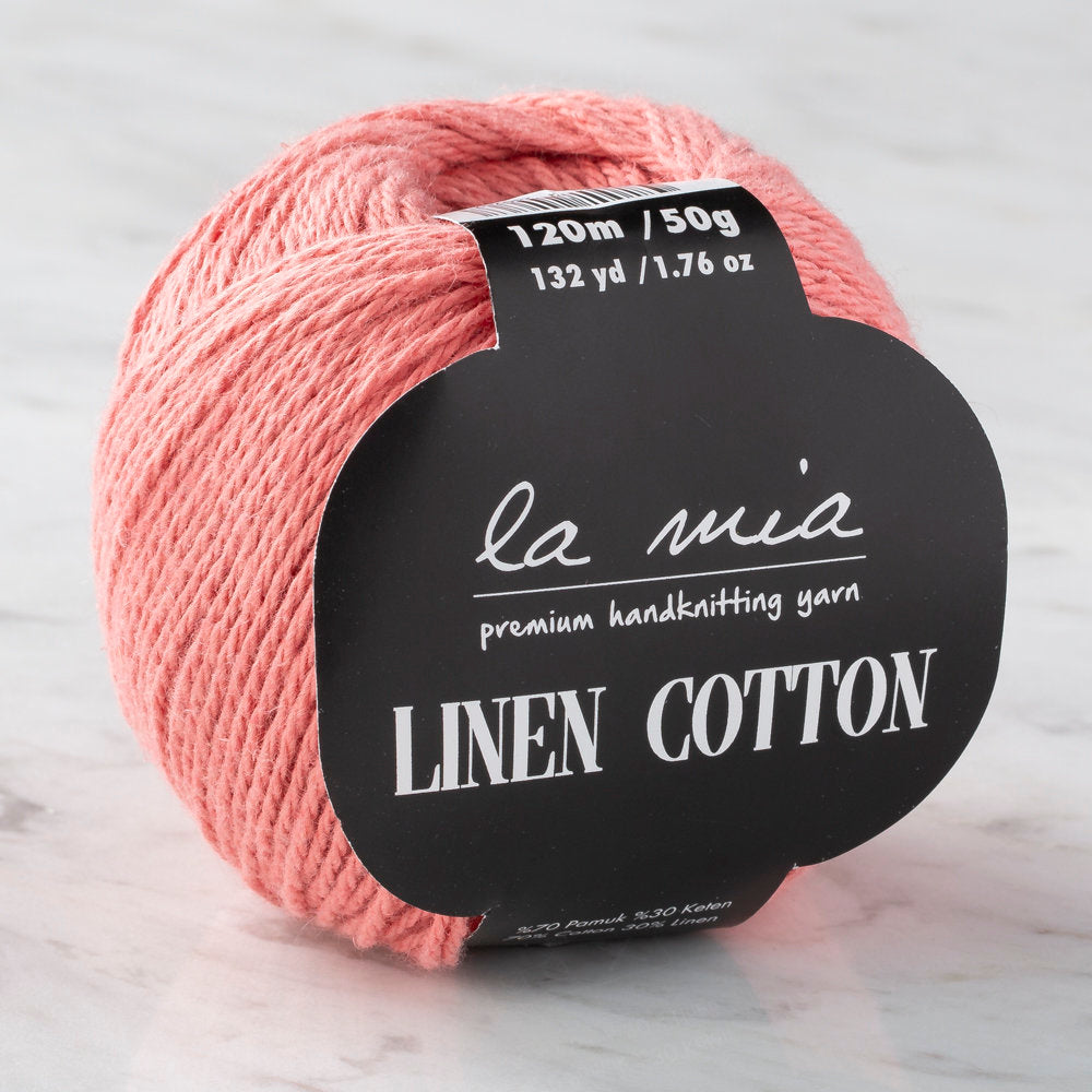 La Mia Linen Cotton Yarn, Pink - L198