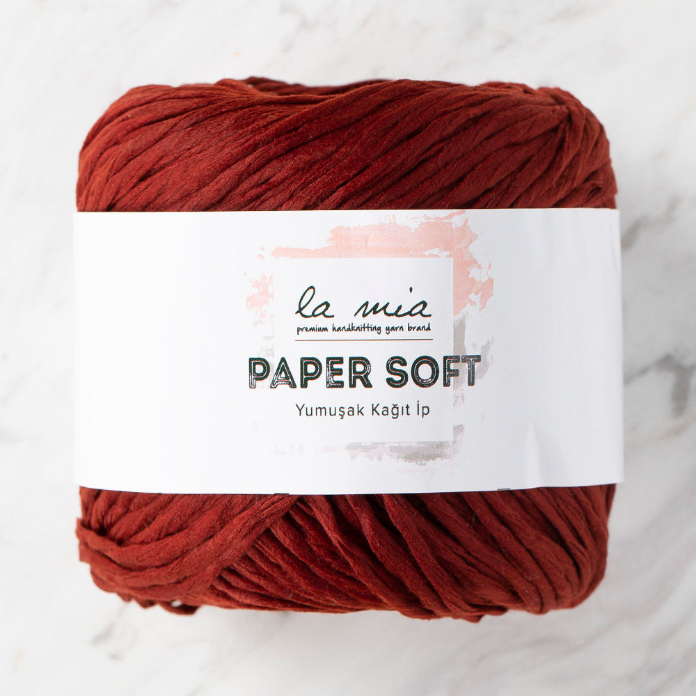La Mia Paper Soft Yarn, Claret Red - L013