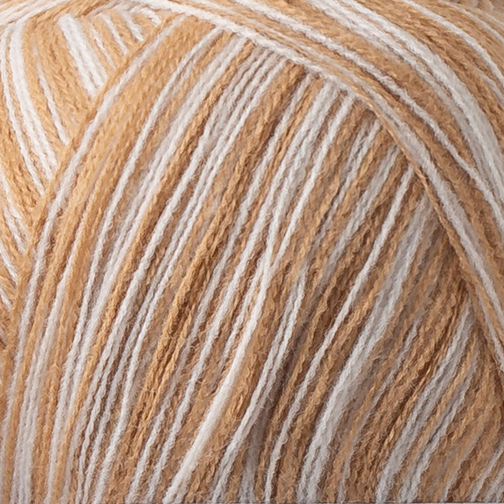 La Mia Magic Trio 3 Skein Set Yarn, White-Brown - LM008