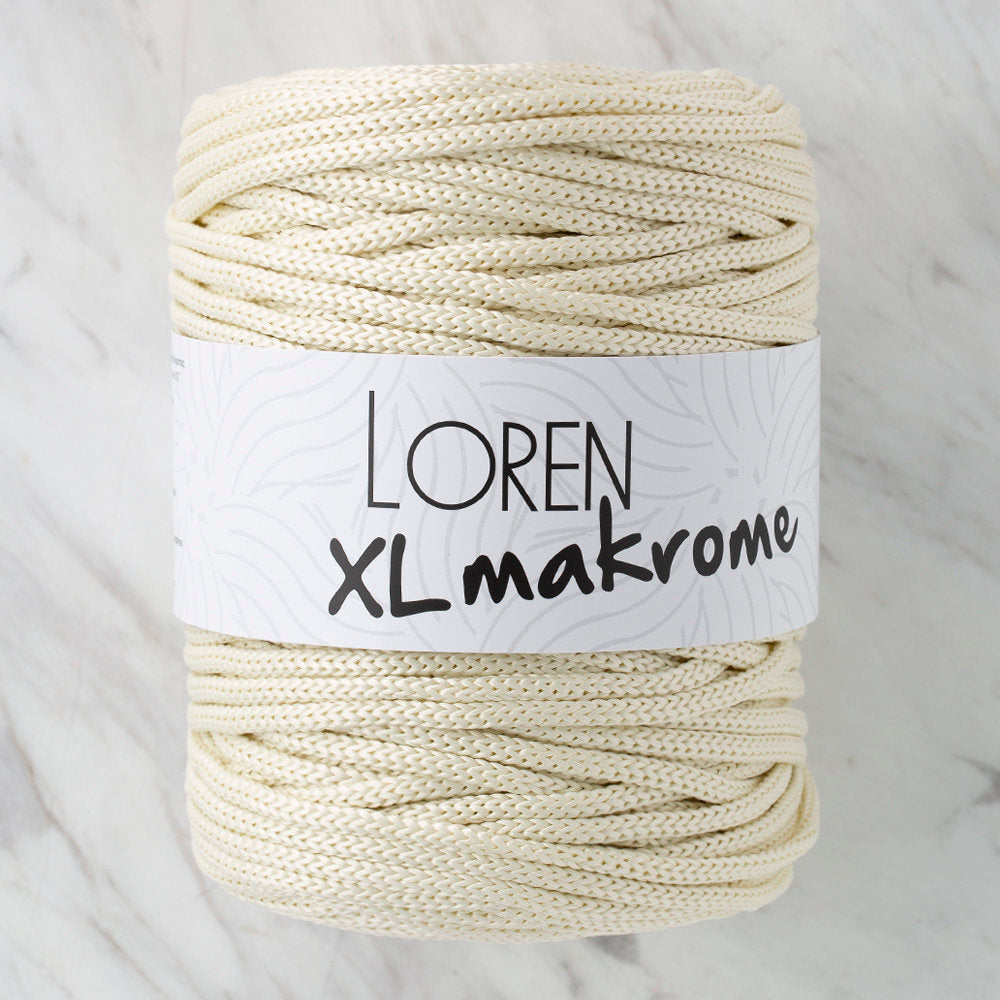 Loren XL Makrome Cord, Beige - R007