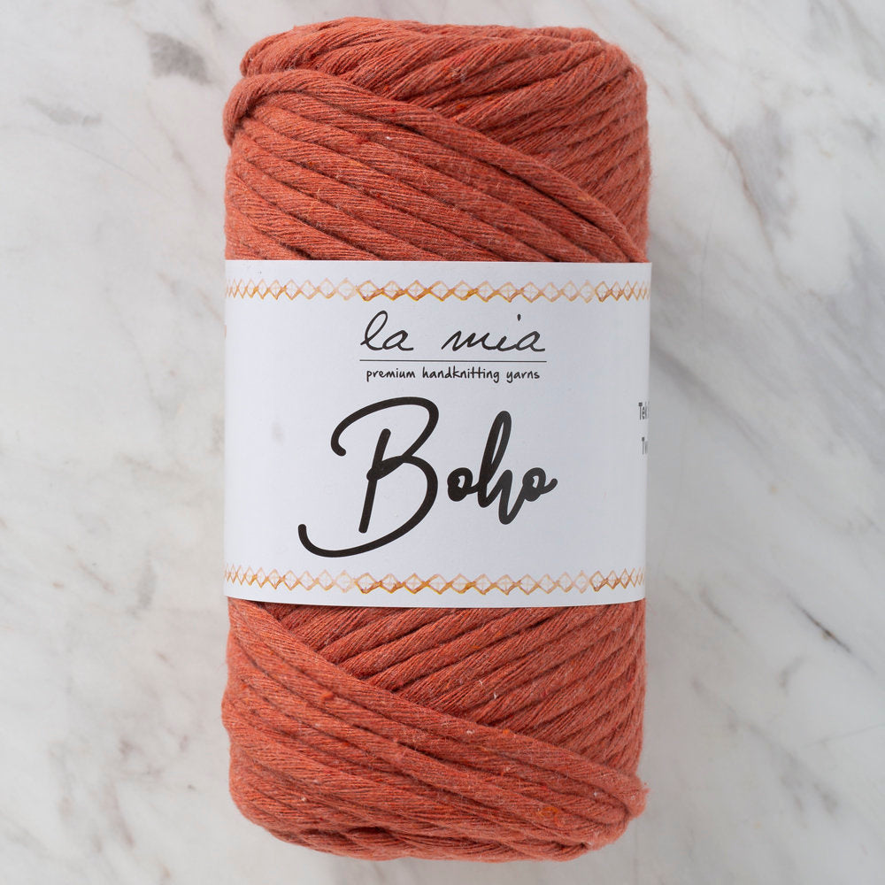 La Mia Boho Cotton Macrame Cord, Cinnamon - L079