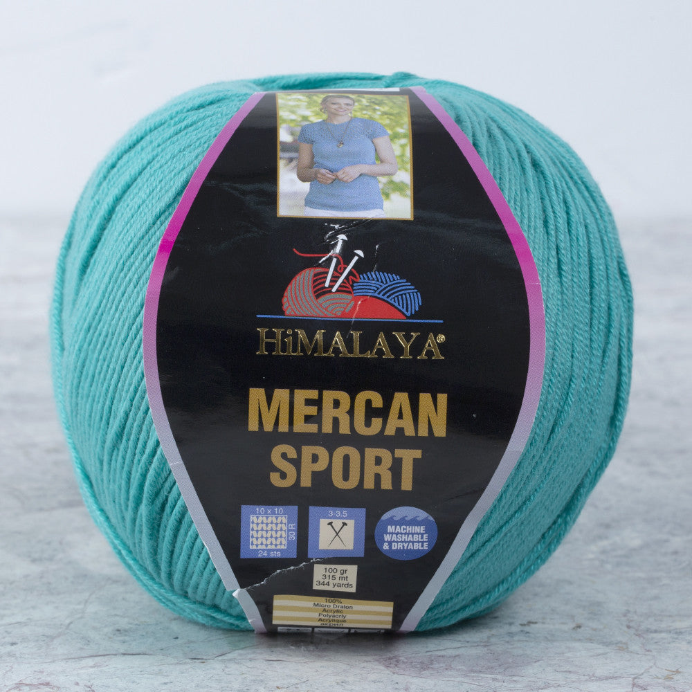 Himalaya Mercan Sport Yarn, Green - 101-27