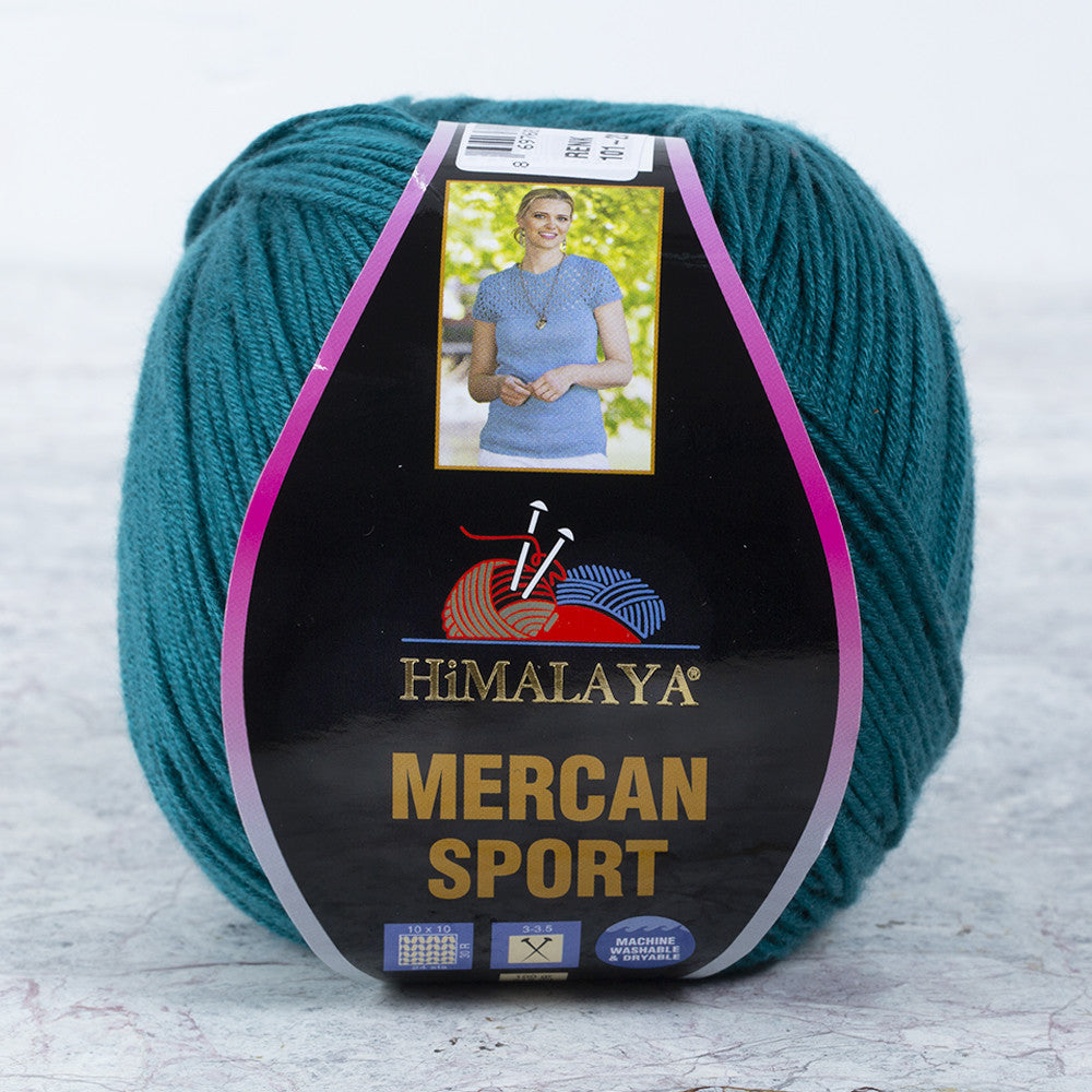 Himalaya Mercan Sport Yarn, Petrol Blue - 101-23