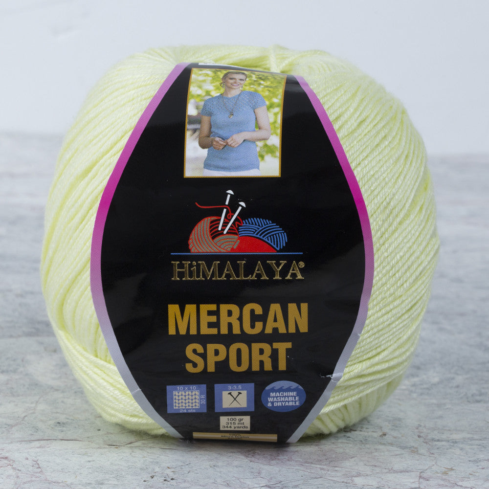 Himalaya Mercan Sport Yarn, Yellow - 101-34