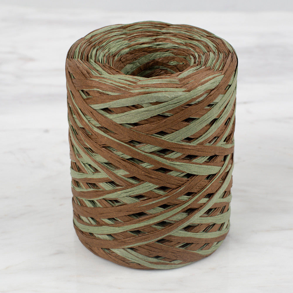 Loren Natural Raffia Paper Yarn, Variegated, 50 gr