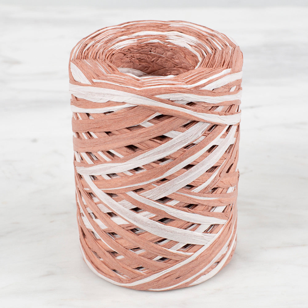 Loren Natural Raffia Paper Yarn, Variegated, 50 gr